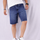 Light Blue Relaxed Fit Denim Shorts