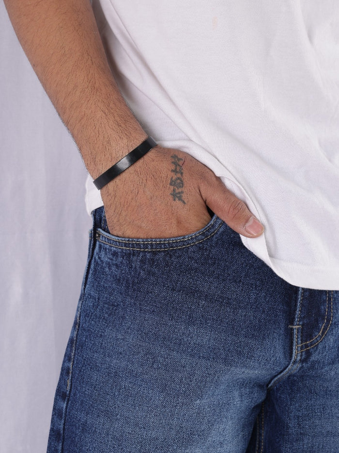 Blue Relaxed Fit Denim Shorts