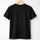 Black Solid Cotton Pure Cotton T-shirt Regular Fit